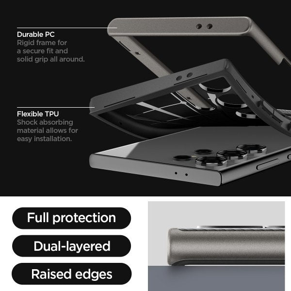 Spigen Samsung Galaxy S24 Ultra Skal Neo Hybrid Gunmetal