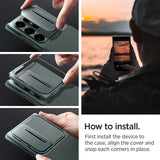 Spigen Samsung Galaxy S24 Ultra Skal Optik Armor Abyss Green