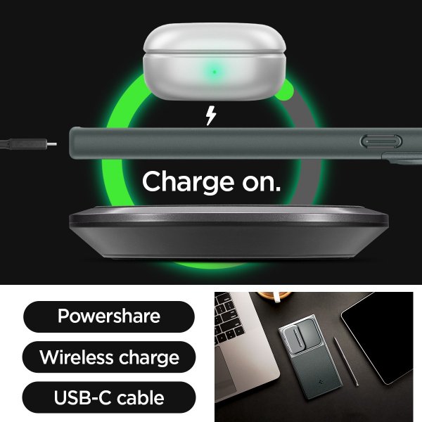 Spigen Samsung Galaxy S24 Ultra Skal Optik Armor Abyss Green