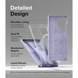 Ringke Samsung Galaxy S24 Ultra Skal Silicone Magnetic Lavender