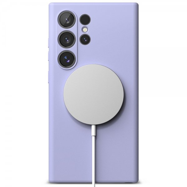 Ringke Samsung Galaxy S24 Ultra Skal Silicone Magnetic Lavender