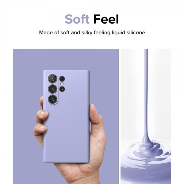 Ringke Samsung Galaxy S24 Ultra Skal Silicone Magnetic Lavender