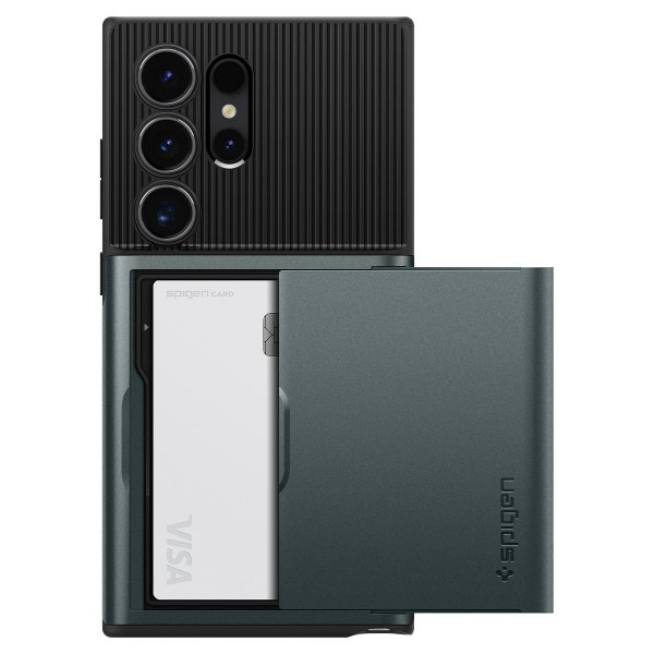 Spigen Samsung Galaxy S24 Ultra Skal Slim Armor CS Abyss Green