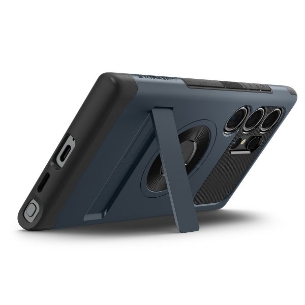 Spigen Samsung Galaxy S24 Ultra Skal Slim Armor MagFit Metal Slate