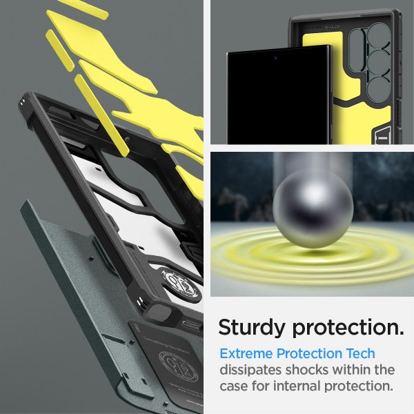 Spigen Samsung Galaxy S24 Ultra Skal Tough Armor Abyss Green