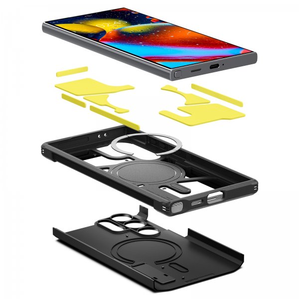 Spigen Samsung Galaxy S24 Ultra Skal Tough Armor MagFit Svart