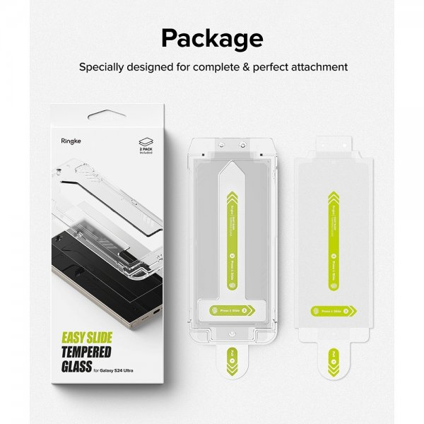 Ringke Samsung Galaxy S24 Ultra Skärmskydd Easy Slide 2-pack