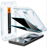 Spigen Samsung Galaxy S24 Ultra Skärmskydd GLAS.tR EZ Fit Privacy 2-pack
