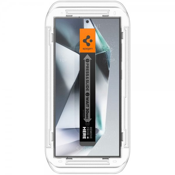 Spigen Samsung Galaxy S24 Ultra Skärmskydd GLAS.tR EZ Fit Privacy 2-pack