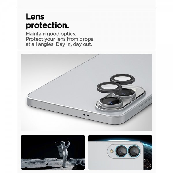 Spigen Samsung Galaxy S25 Edge Kameraskydd GLAS.tR EZ Fit Optik Pro 2-pack