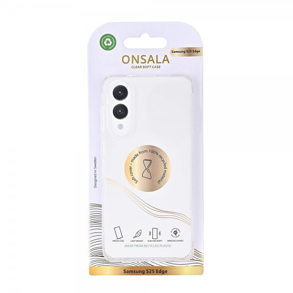 Onsala Samsung Galaxy S25 Edge Skal Återvunnen TPU Transparent