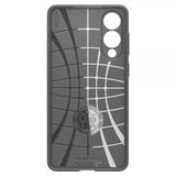 Spigen Samsung Galaxy S25 Edge Skal Liquid Air Marble Gray