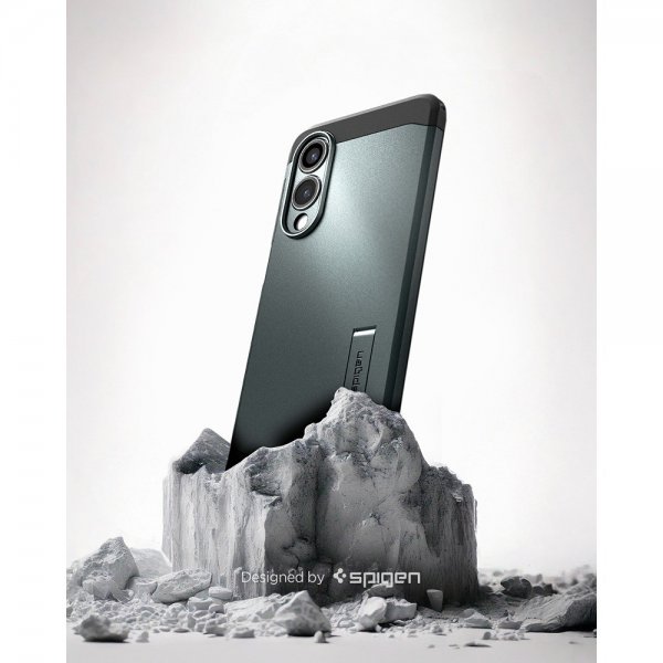 Spigen Samsung Galaxy S25 Edge Skal Tough Armor MagFit Abyss Green
