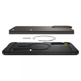 Spigen Samsung Galaxy S25 Edge Skal Tough Armor MagFit Gunmetal