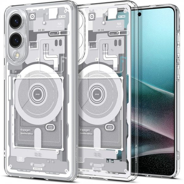 Spigen Samsung Galaxy S25 Edge Skal Ultra Hybrid Zero One MagFit Vit