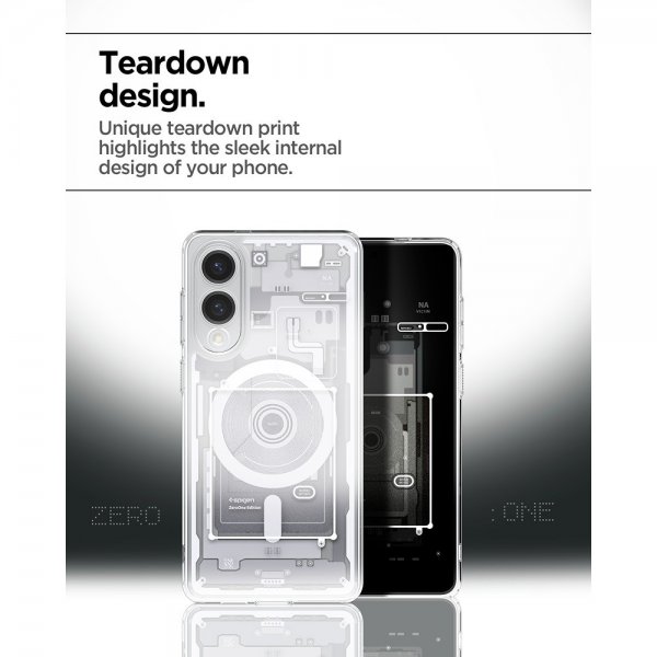 Spigen Samsung Galaxy S25 Edge Skal Ultra Hybrid Zero One MagFit Vit