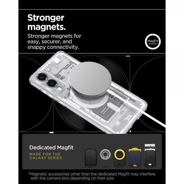 Spigen Samsung Galaxy S25 Edge Skal Ultra Hybrid Zero One MagFit Vit
