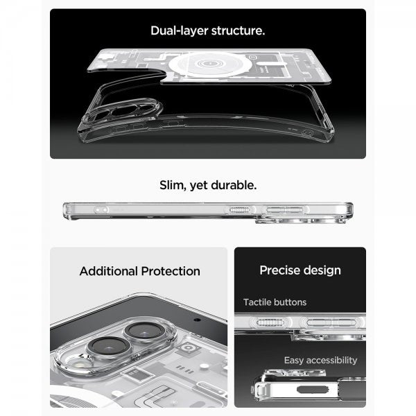 Spigen Samsung Galaxy S25 Edge Skal Ultra Hybrid Zero One MagFit Vit