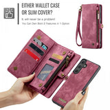 CaseMe Samsung Galaxy S25 FE Fodral 008 Series Löstagbart Skal Röd