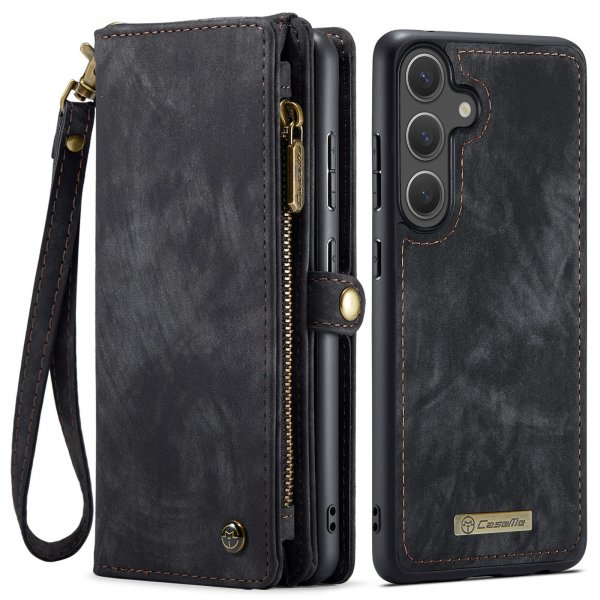 CaseMe Samsung Galaxy S25 FE Fodral 008 Series Löstagbart Skal Svart