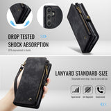 CaseMe Samsung Galaxy S25 FE Fodral 008 Series Löstagbart Skal Svart