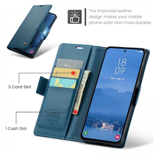 CaseMe Samsung Galaxy S25 FE Fodral 023 Series Blå