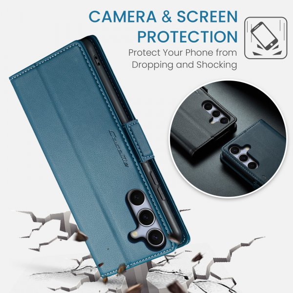 CaseMe Samsung Galaxy S25 FE Fodral 023 Series Blå