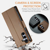 CaseMe Samsung Galaxy S25 FE Fodral 023 Series Brun