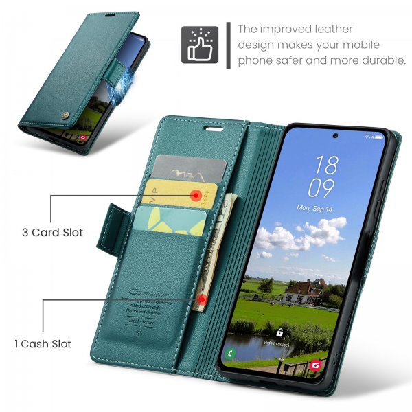 CaseMe Samsung Galaxy S25 FE Fodral 023 Series Grön