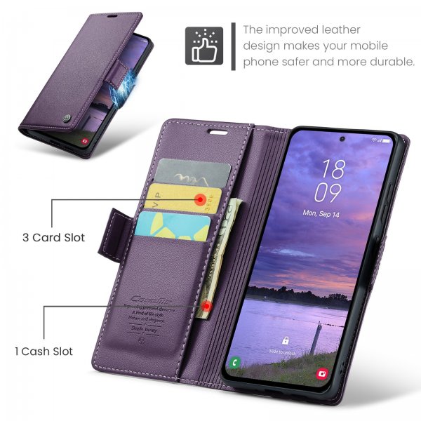 CaseMe Samsung Galaxy S25 FE Fodral 023 Series Lila