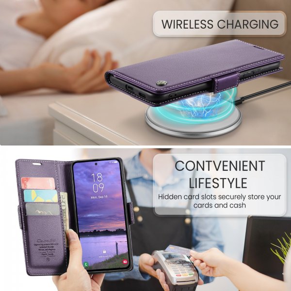 CaseMe Samsung Galaxy S25 FE Fodral 023 Series Lila