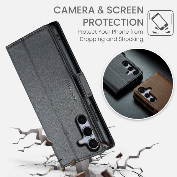 CaseMe Samsung Galaxy S25 FE Fodral 023 Series Svart