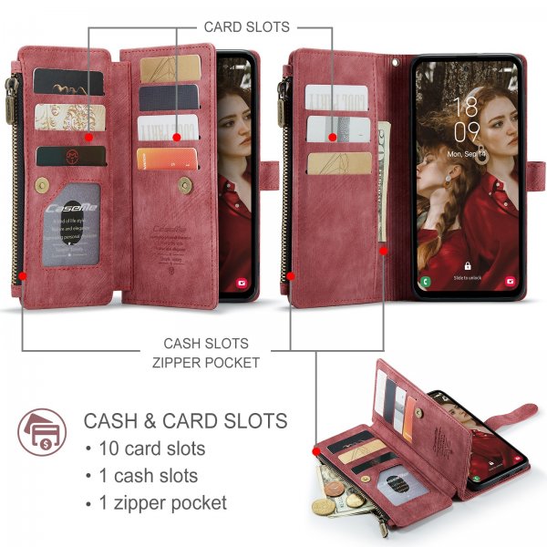 CaseMe Samsung Galaxy S25 FE Fodral C30 Series Röd