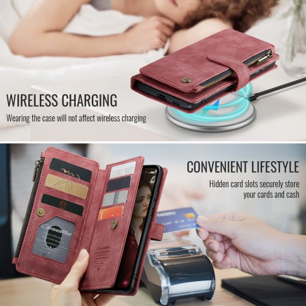 CaseMe Samsung Galaxy S25 FE Fodral C30 Series Röd