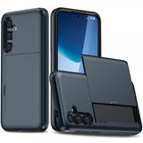 Samsung Galaxy S25 FE Skal Card Slide Mörkblå