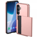 Samsung Galaxy S25 FE Skal Card Slide Mörkblå