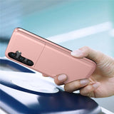 Samsung Galaxy S25 FE Skal Card Slide Mörkblå
