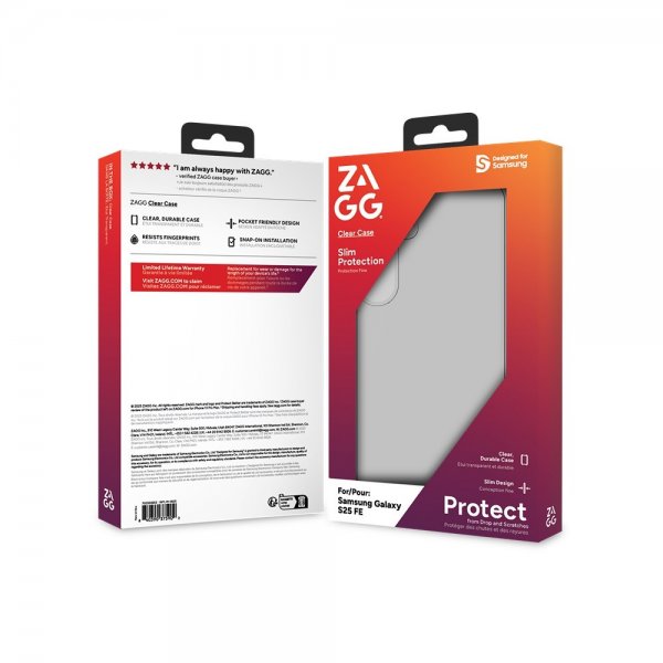 ZAGG Samsung Galaxy S25 FE Skal Clear Case Transparent