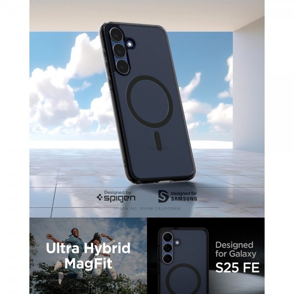 Spigen Samsung Galaxy S25 FE Skal Ultra Hybrid MagFit Frost Black