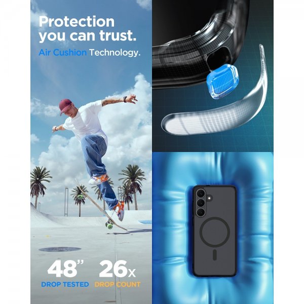 Spigen Samsung Galaxy S25 FE Skal Ultra Hybrid MagFit Frost Black