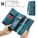 CaseMe Samsung Galaxy S25 Fodral 008 Series Löstagbart Skal Blå