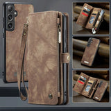 CaseMe Samsung Galaxy S25 Fodral 008 Series Löstagbart Skal Brun