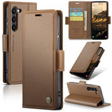 CaseMe Samsung Galaxy S24/S25 Fodral 023 Series Brun