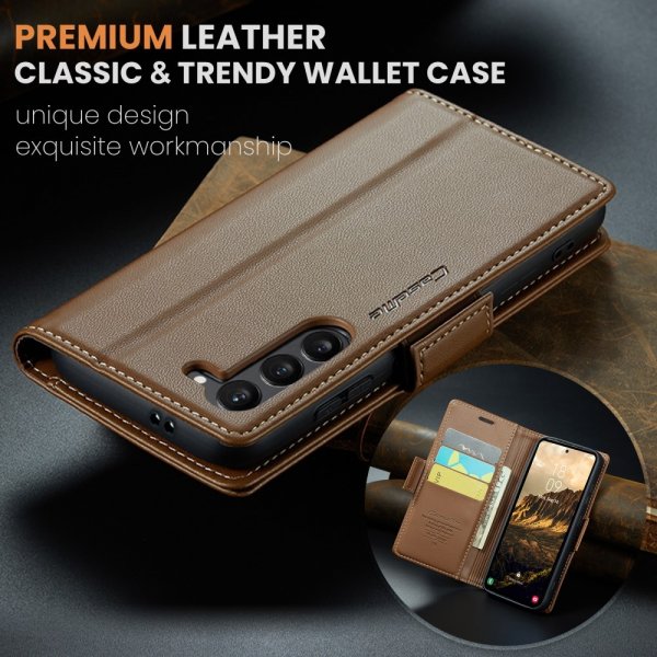 CaseMe Samsung Galaxy S24/S25 Fodral 023 Series Brun