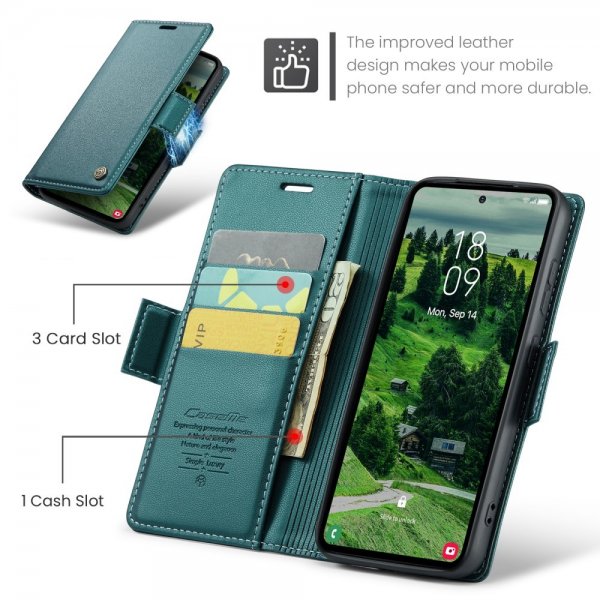 CaseMe Samsung Galaxy S24/S25 Fodral 023 Series Grön
