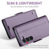 CaseMe Samsung Galaxy S24/S25 Fodral 023 Series Lila