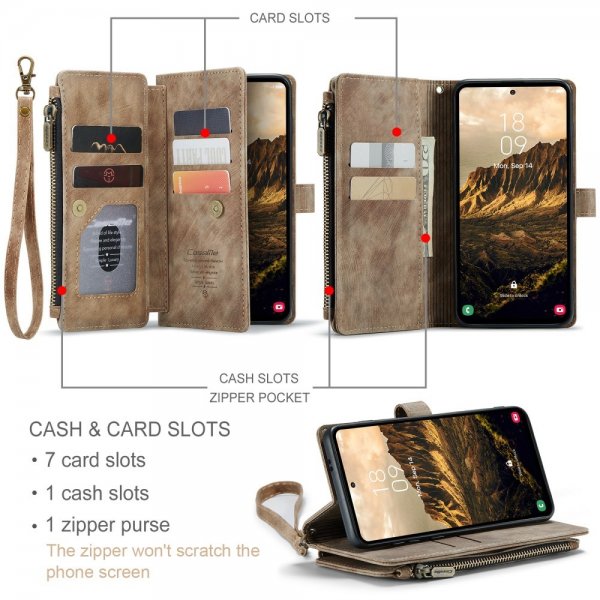 CaseMe Samsung Galaxy S24/S25 Fodral C30 Series Brun