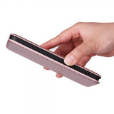 Samsung Galaxy S25 Fodral Kolfibertextur Roseguld