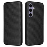 Samsung Galaxy S25 Fodral Kolfibertextur Svart