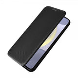 Samsung Galaxy S25 Fodral Kolfibertextur Svart